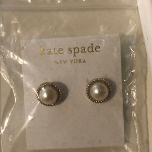 Kate Spade pearl gold earrings
